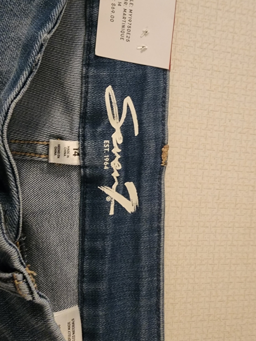 Seven7 Women’s Blue Skinny Jeans
